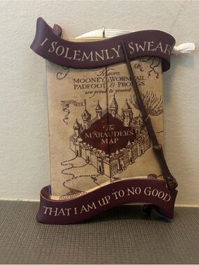 Hallmark Harry Potter Marauder’s Map Christmas Tree Ornament